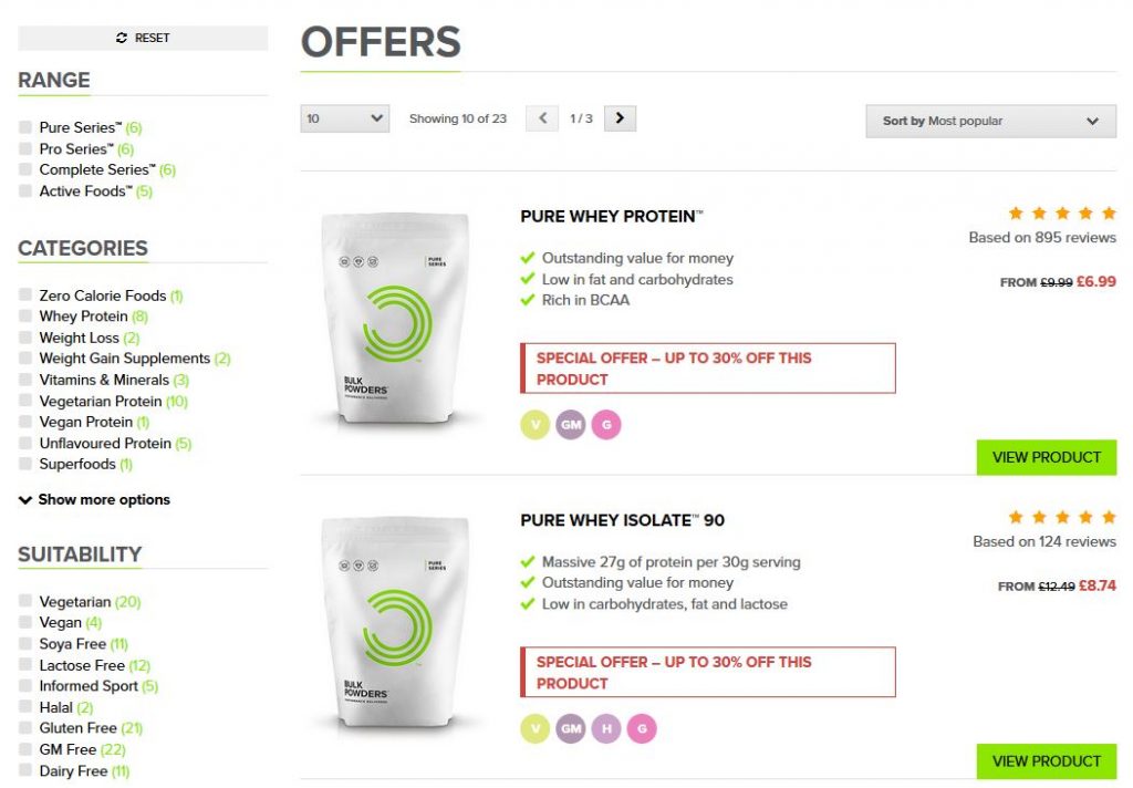 Keep an eye on the Bulk Powders offers page to find good deals